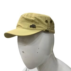 Urban Drive Patrol Cap – Light Yellow Casual Hat with Car Emblem