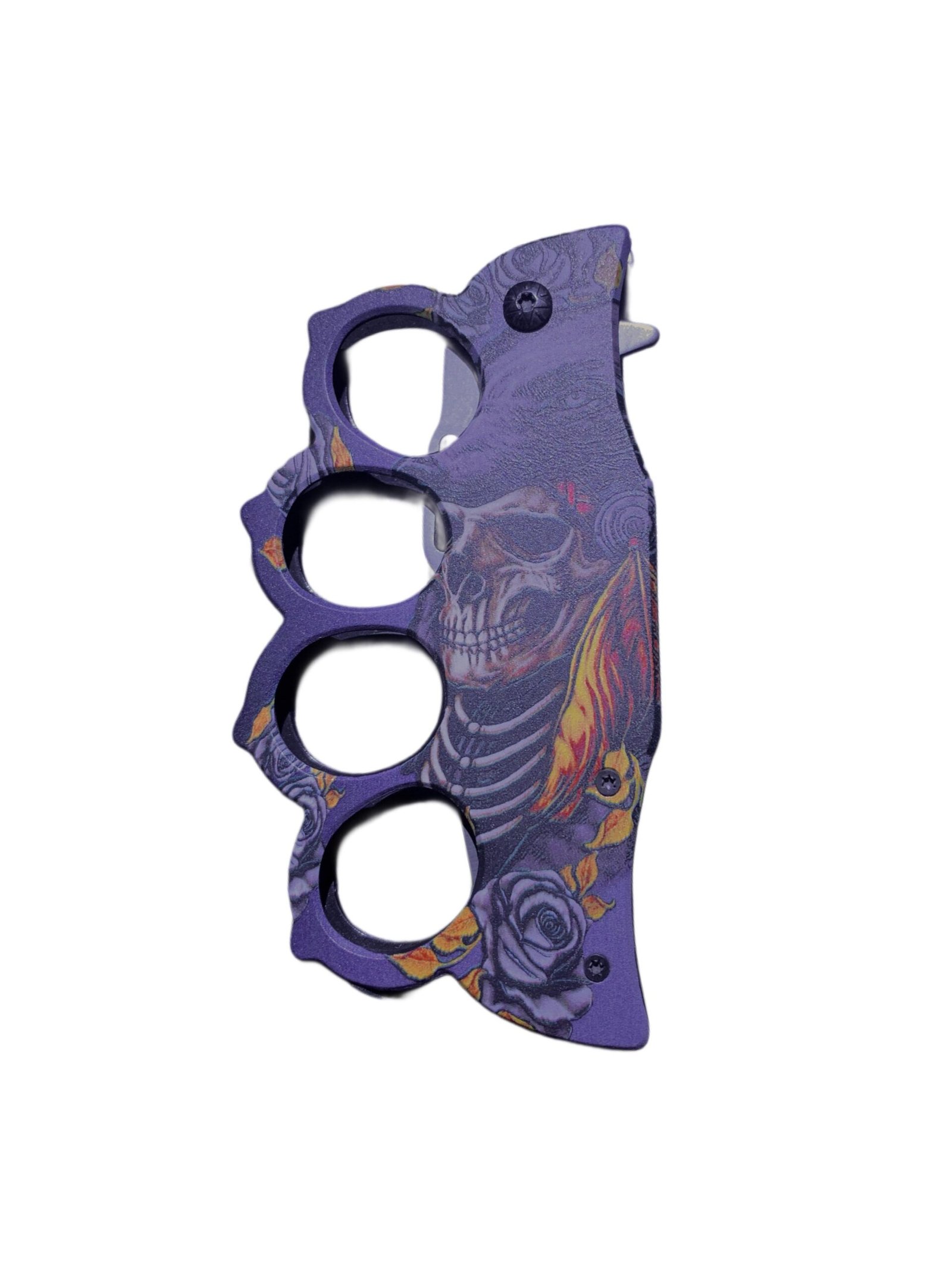 Tactical Skull-Design Brass Knuckle Knife - Image 2