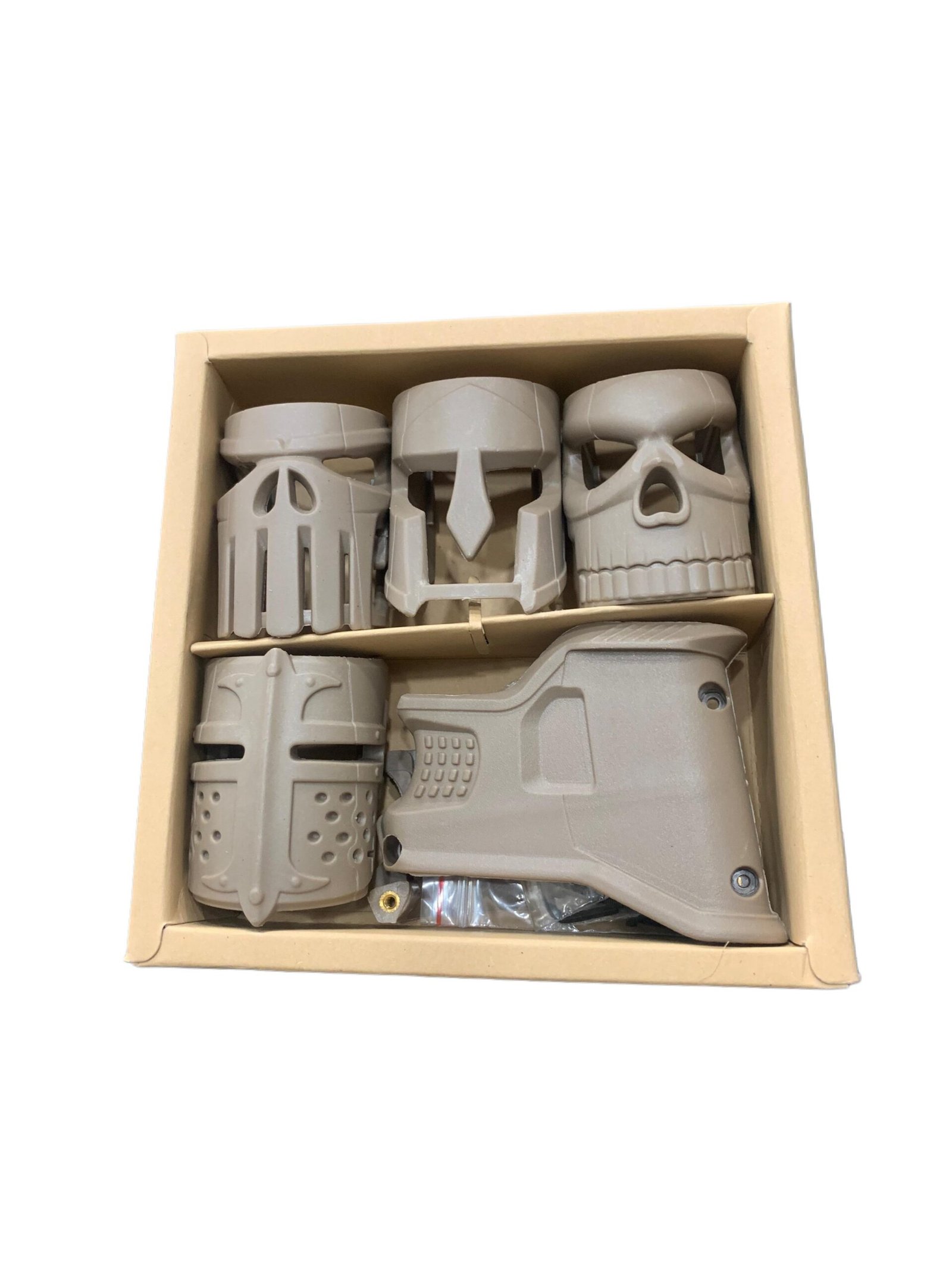 Tactical Magazine Mask Covers – Helmet-Style Mod Sleeves for Rifle Magazines (Set of 5)